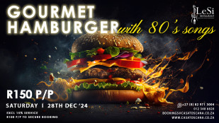 Gourmet Hamburger & 80s Hits Themed Evening with Singing Waiters