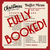 FULLY BOOKED - CHRISTMAS DAY LUNCH BUFFET