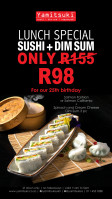 Sushi + Dim Sum Lunch Special - Only R155