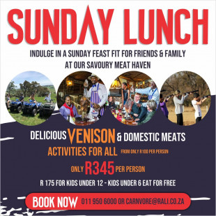 Sunday Lunch at Carnivore Restaurant