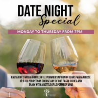 Weeknight Specials - Date Night @R150pp