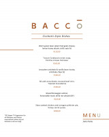 June Cicchetti-Style Menu