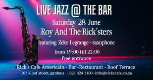Live Jazz this Saturday at Ricks Cafe