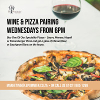 Wine & Pizza Pairing Wednesdays from 6pm
