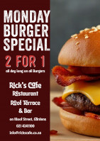 Monday Burger Special - 2 for 1