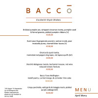 April Cicchetti-Style Menu