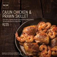 CAJUN CHICKEN & PRAWN SKILLET