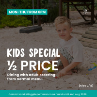 Kids eat for half price this Winter
