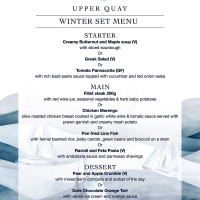 Introducing Our Winter Set Menu at Upper Quay — only R379 per person 