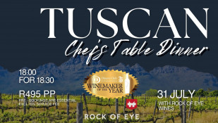 Tuscan Chef's Table dinner with Rock of Eye Wines
