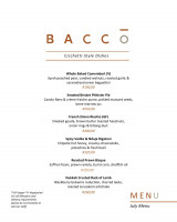 July Cicchetti-Style Menu
