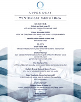 Winter Set Menu - Only R385 per person