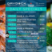 Drydock Daily Specials